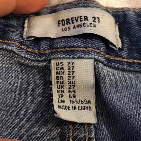 denim white spattered shorts - Picture 3 of 3